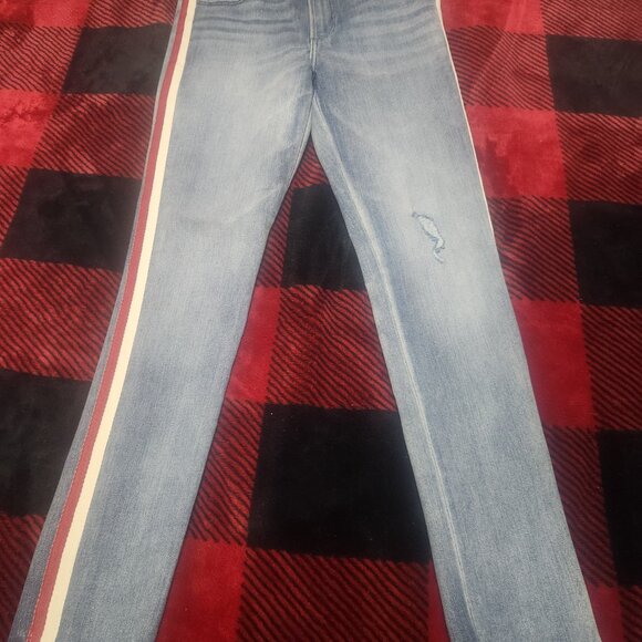 Express Ankle High Rise Legging Jeans Light Wash Size 4 - Picture 2 of 9